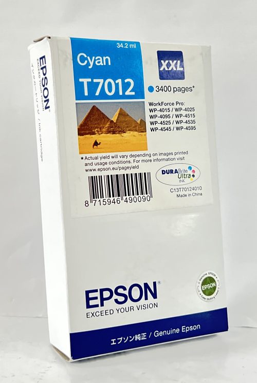 Epson T7012 XXL Cyan Print Cartridge - Exp. 07/2016