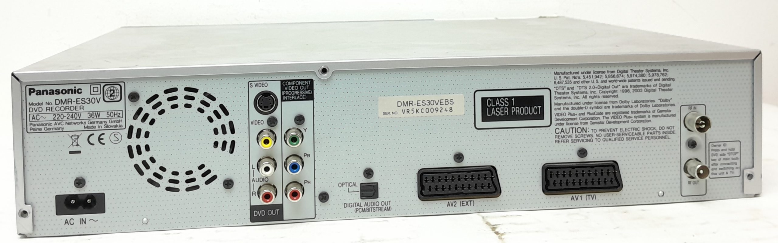 Panasonic DMR-ES30V DVD Recorder – Refurbit Store