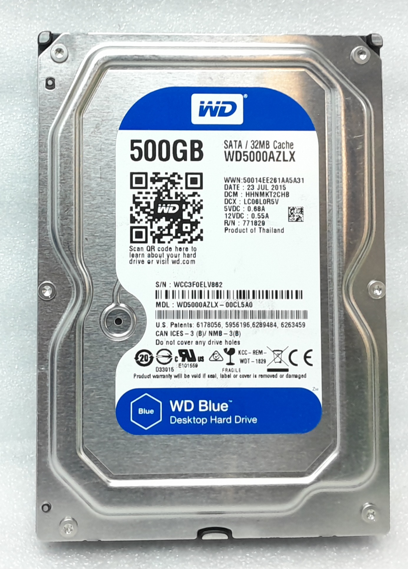 WD Blue 500GB Desktop Hard Drive WD5000AZLX | eBay UK