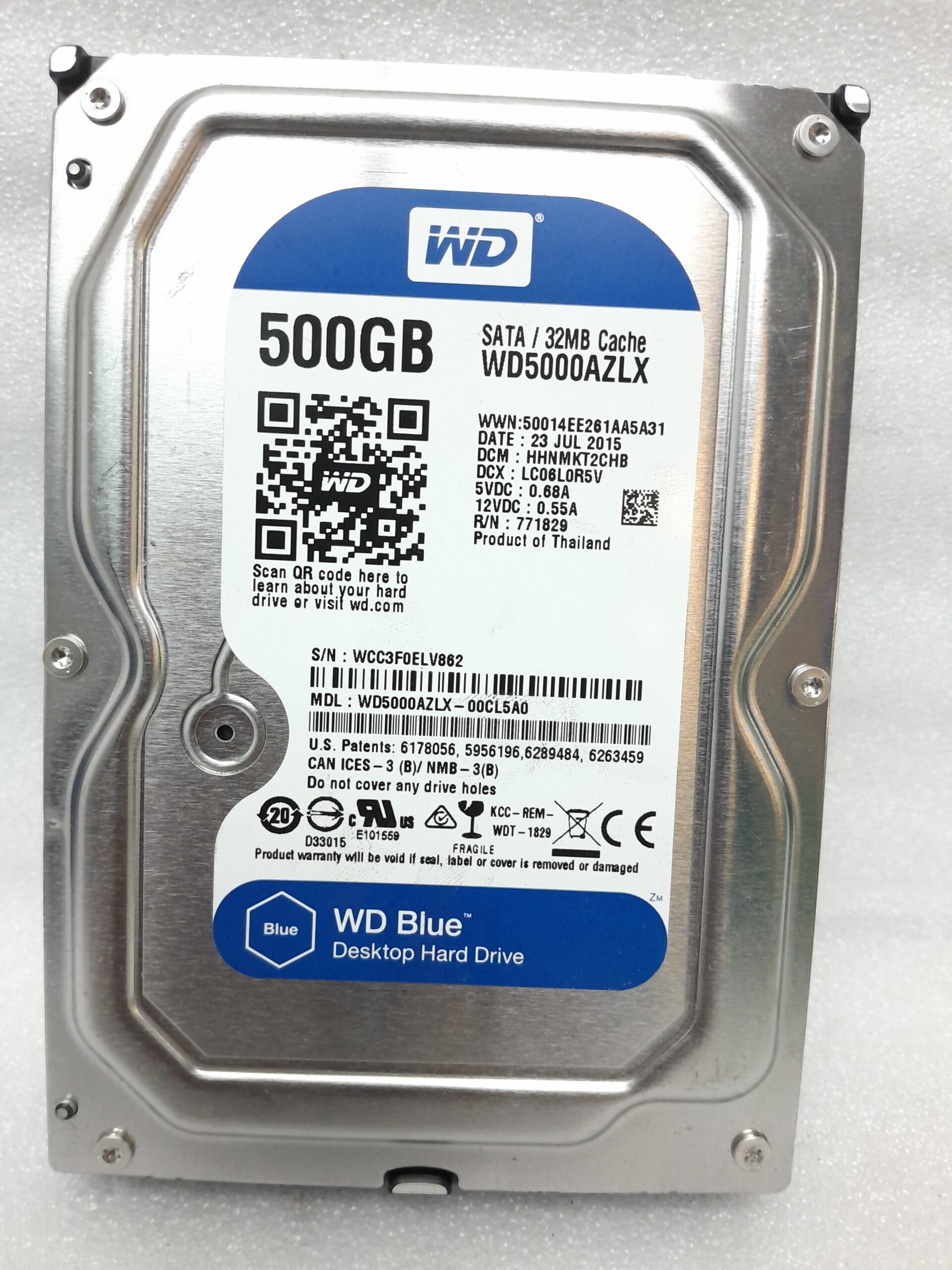 WD Blue 500GB Desktop Hard Drive WD5000AZLX | eBay UK