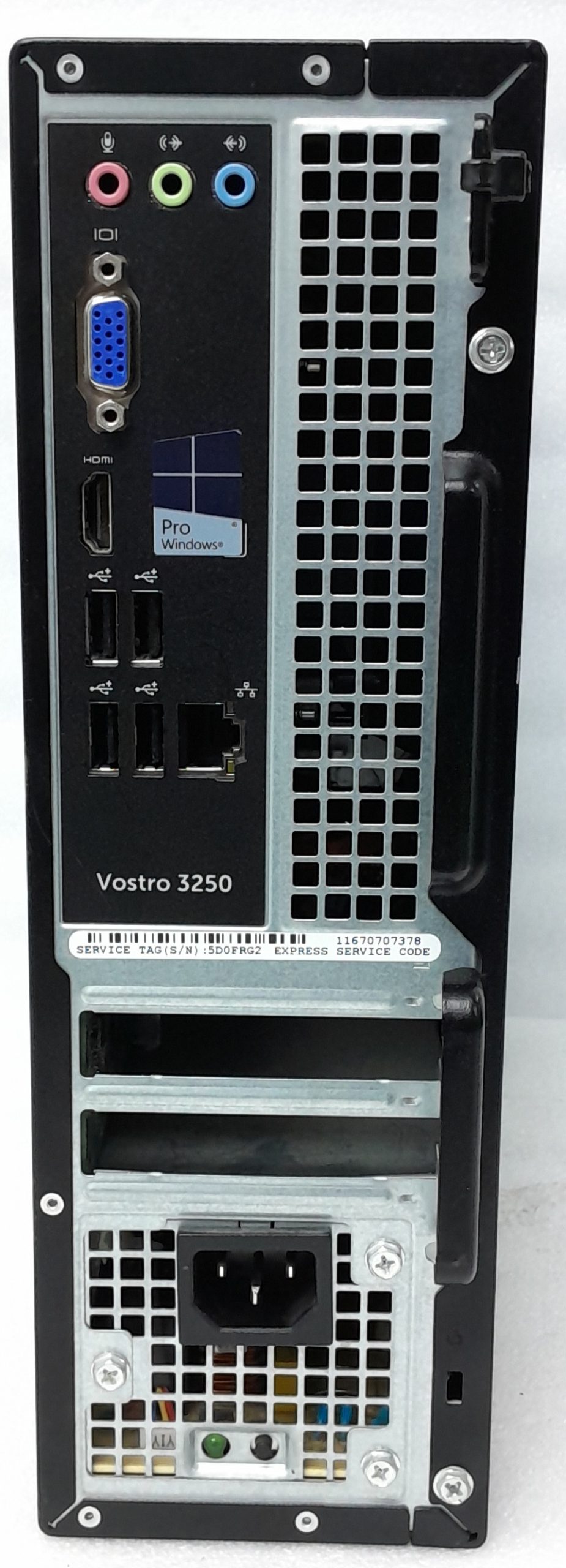 Dell Windows Desktop PC Vostro 3250 - i3-6100 @ 3.7 - 4GB RAM